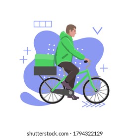 Servicios de entrega de mensajeros en un contexto abstracto