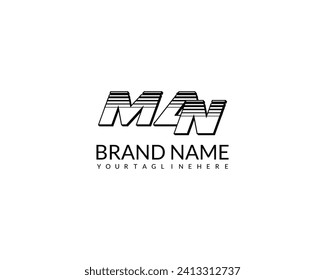 Man Creative Abastract Logo Design.