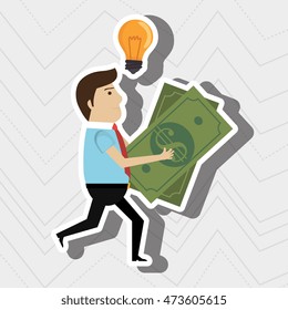 man credit card idea vector illustration eps 10