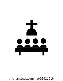 man with cross flat icon,vector best illustration design icon.