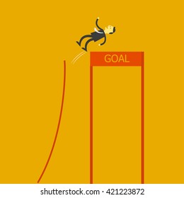 man cross to goal