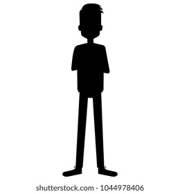 man with crossed hands avatar character