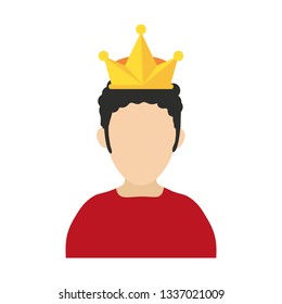 Man with crown avatar
