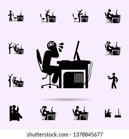 man crying icon. gamer icons universal set for web and mobile