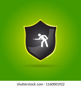 man with cue icon