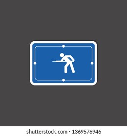man with cue icon