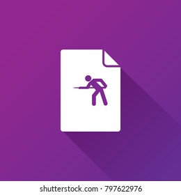 man with cue icon