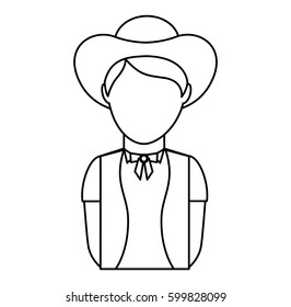 man with custome typical switzerland vector illustration design