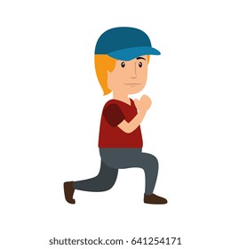 Man cute cartoon