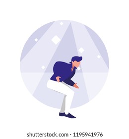 man dancer of disco avatar character