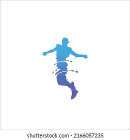 Man Dancer Logo Icon Design