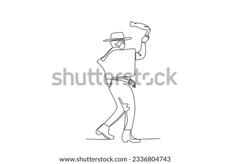 A man dances at Chile's independence day celebrations. Fiestas patrias chile