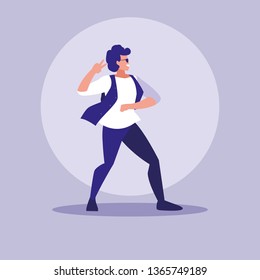 man dancing avatar character