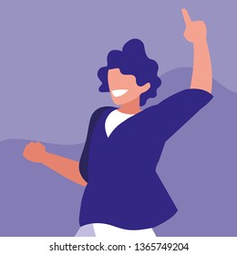 man dancing avatar character