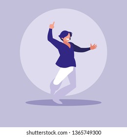 man dancing avatar character