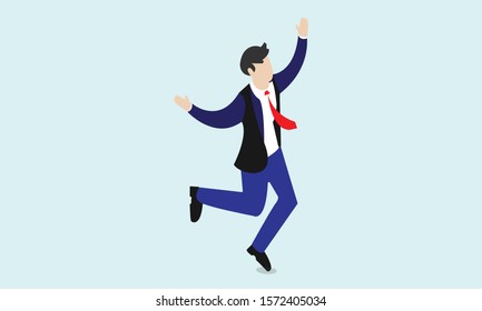 man dancing character graphic design