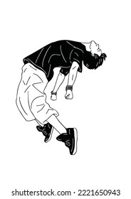 man dancing happy
hand drawn art illustration people lifestyle
