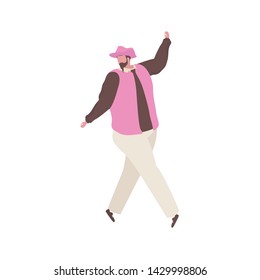Man dancing and having fun at a birthday party
