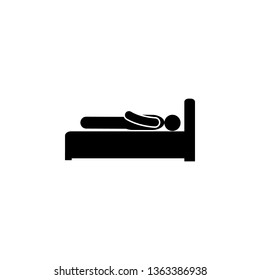 man dead glyph icon. Element of Development illustration icon. Signs and symbols can be used for web, logo, mobile app, UI, UX