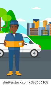 Man delivering box.