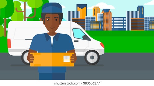 Man delivering box.