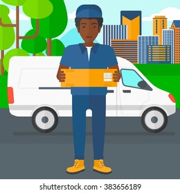 Man delivering box.
