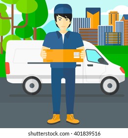Man delivering box.