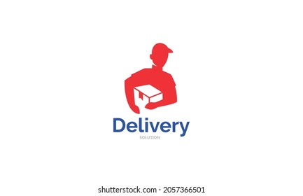 Man Delivery Service Box Logo