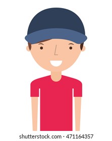 man delivery worker isolated icon vector illustration design