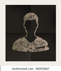 Man design on black background,vector
