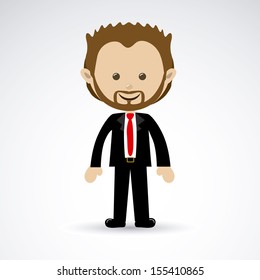 man design over gray background vector illustration