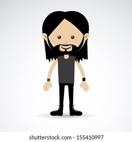 man design over gray background vector illustration