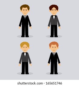 man design over gray  background vector illustration 