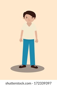 man design over pink  background vector illustration