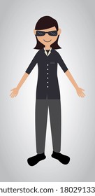 man design over white  background vector illustration
