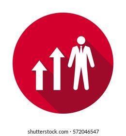 man diagram arrow flat Icon.