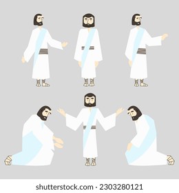Der Mensch in verschiedenen Posen, Jesus in verschiedenen Posen