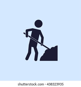 man digging icon