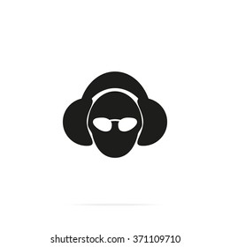 Man dj in headphone.
