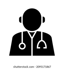 man doctor icon or logo isolated sign symbol vector illustration - high quality black style vector icons
