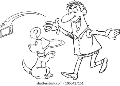 man and dog