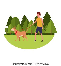 Man and dog