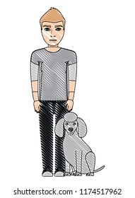 man and dog design