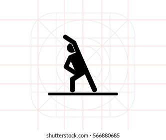 Man Doing Exercise Icon