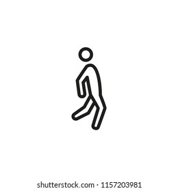 Man doing exercise line icon. Workout, dancing, aerobics. Exercise concept. Vector illustration can be used for topics like sport, healthy lifestyle, fitness