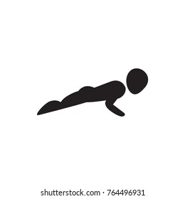 man doing exercises icon illustration isolated vector sign symbol