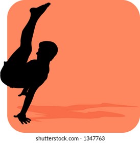 man doing gymnastics