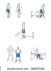 Man doing leg exercises with cables