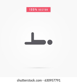 man doing morning exercise icon