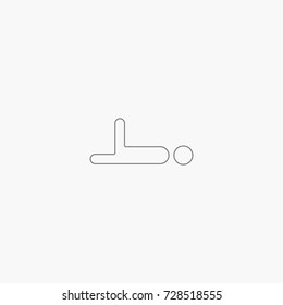 man doing morning exercise icon